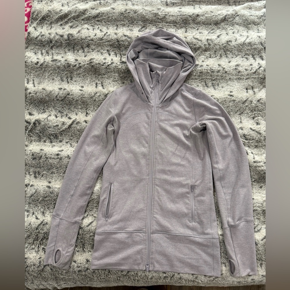 Lululemon Gray Hooded Jacket